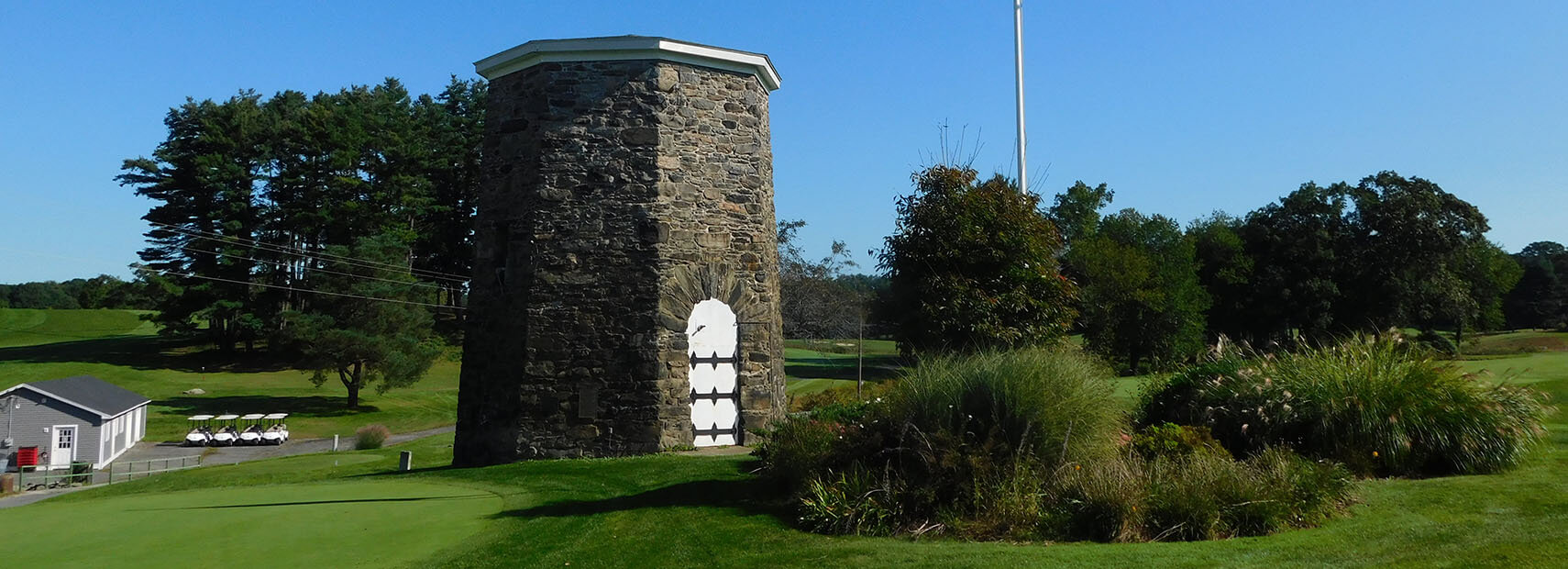 golf course and tower